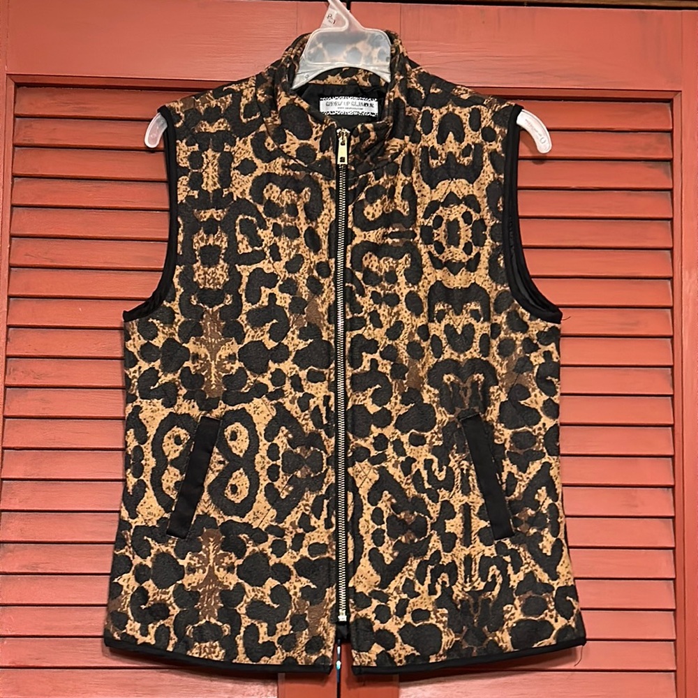 Giddy Up Glamour Cheetah Puff Vest